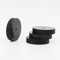 4pcs hi end 33mm5mm black 3k carbon fiber speaker amp spike isolation stand feet base hifi