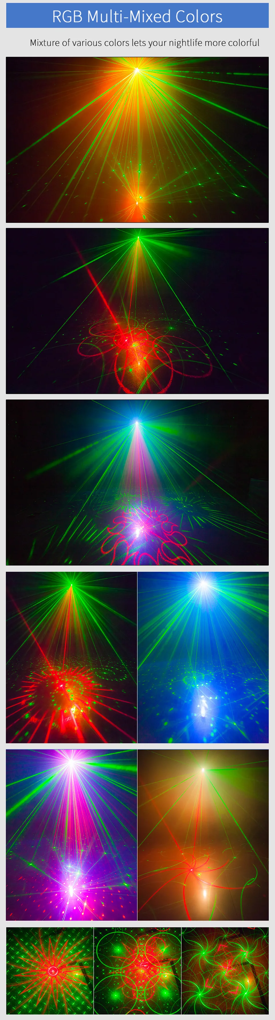 YSH luces denavidad декоративный светодиодный светильник для помещений, праздничный проектор, RGB Гирлянда, Рождественский фестиваль, стробоскоп для комнаты