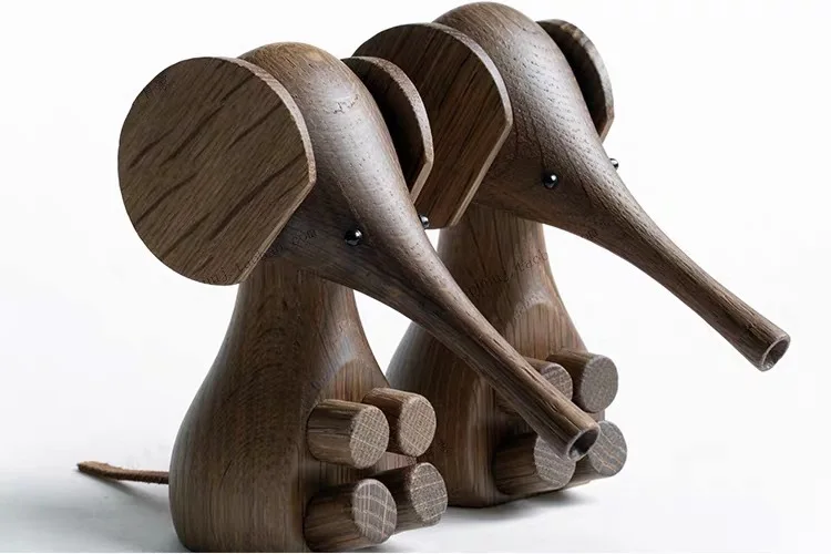 Скандинавский стиль датская деревянная форма животного украшение для дома кошка