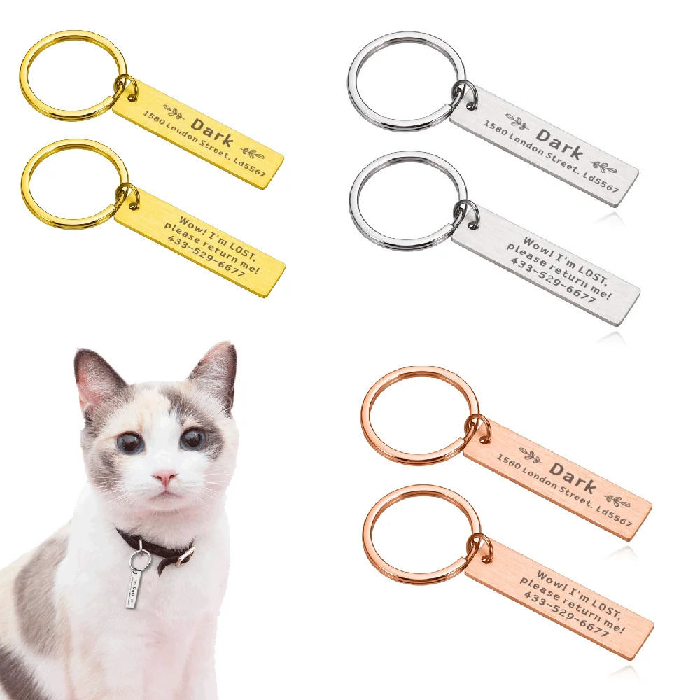 

Personalized Pet ID Tags Accessories Custom Pet Dog Collar Free Engraved Dogs Name Tags Anti-lost Cat Dog Puppy ID Tag Pendant