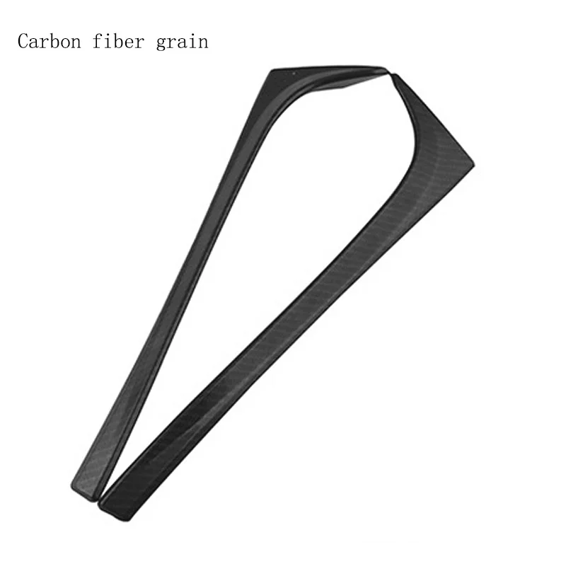 Черное углеродное волокно заднее окно боковой спойлер крыло для VW GOLF 7 MK7 GTD R 2014 2015