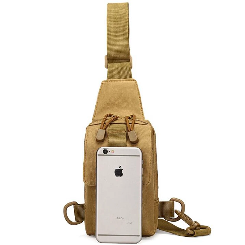 

1000D наружная нагрудная подвесная ранняя сумка, маленькая портативная Наплечная Сумка, слинг-карман для пеших прогулок, охоты, кемпинга