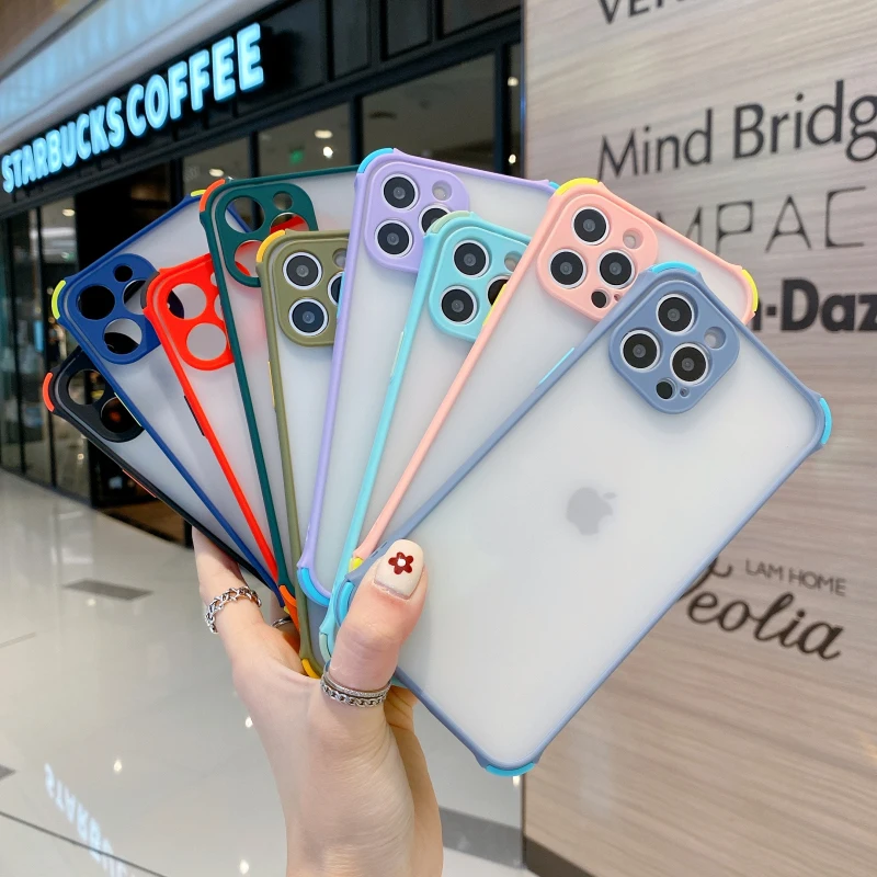 

Simple Anti Fall Matte Transparent Phone Case For OPPO Reno F17 A53S A72 A52 A92 A93 A53 A32 A8 A31 A91 F15 A73 A92S 3 2020 Case