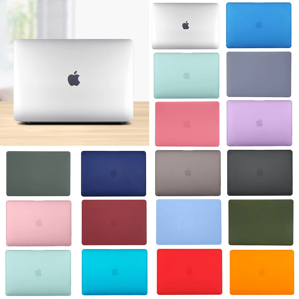 Матовый однотонный прорезиненный жесткий чехол для нового Apple Macbook Pro 13 15 16 ТБ Air