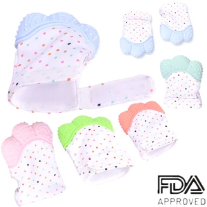 Перчатка-прорезыватель для зубов, силиконовые варежки, игрушки-