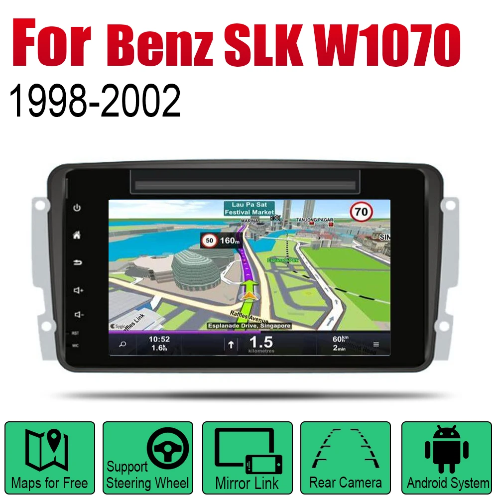 Автомобильный DVD плеер GPS навигация для Mercedes Benz SLK W1070 1998 ~ 2002 NTG автомобильный Android