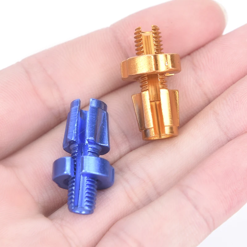 

Hot Aluminium Alloy Bicycle Screw Fixing Nuts Steering Bike Braking Cable Accessories Fixing Nut For Bicycle Blue&Gold