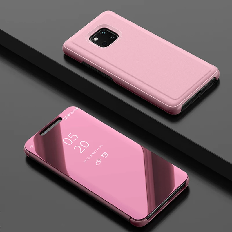 Умный зеркальный чехол для телефона для huawei Y5 Y6 Y7 Y9 Y6 Pro Y6 Y7 Y9 Prime Y5 Y6 Y9 Nova 5 5i Pro 2 2i 3i 3e 4 4e Lite Полное покрытие