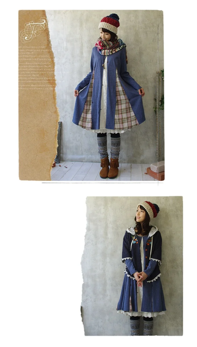 Этническое винтажное платье в стиле хиппи boho mori girl Туника femme harajuku готическое кимоно зимнее женское вязаное хлопковое платье Сарафан Ropas