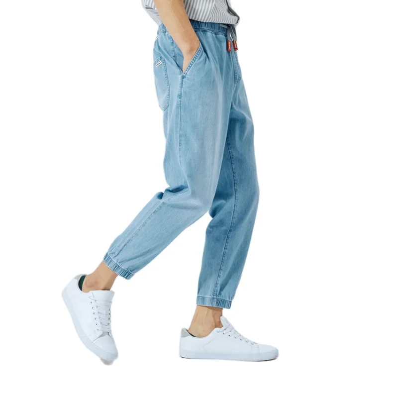 Джинсы SEMIR мужские с закрытым ртом Хлопковые Штаны для бега брюки девятью точками