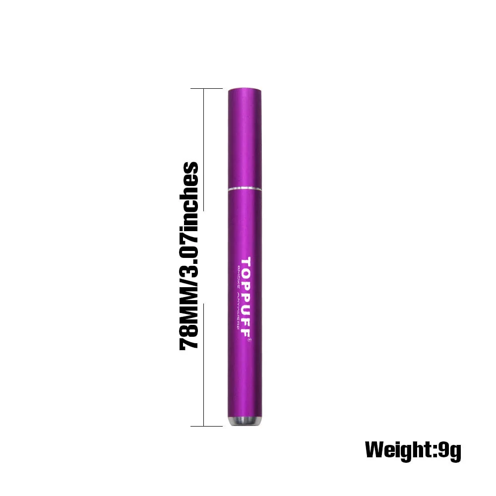 Трубка для курения трав мундштук Алюминий один нападающий 78 мм металла табак