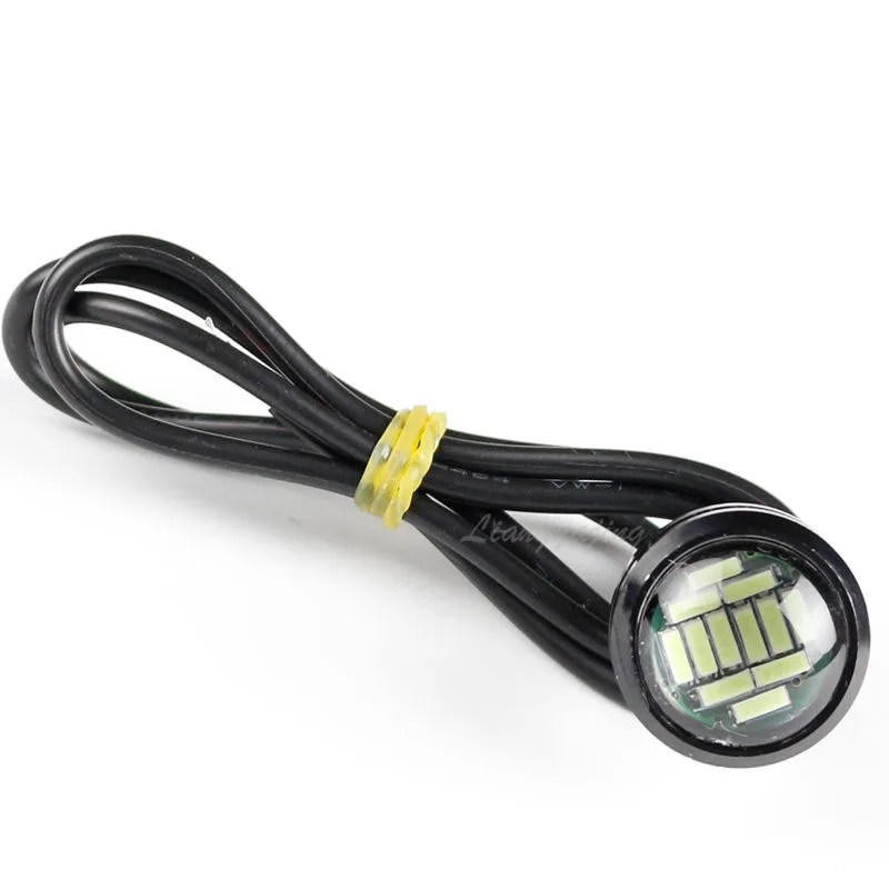 10 шт. автомобильный DRL дневный ходовой светильник 12 В Eagle Eye светодиодный 12SMD 23 мм