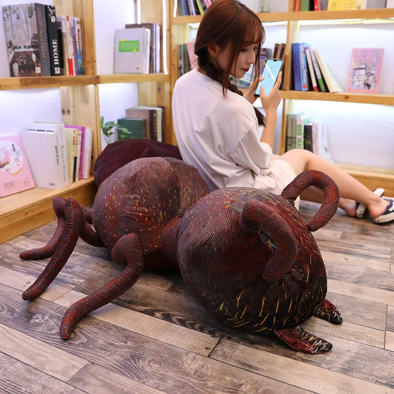 120cm Long Body Pillow Oversized Simulation Ant Dolls Sleeping Pillows Tidy Funny Toys for Men and Women Friends Christmas Gifts