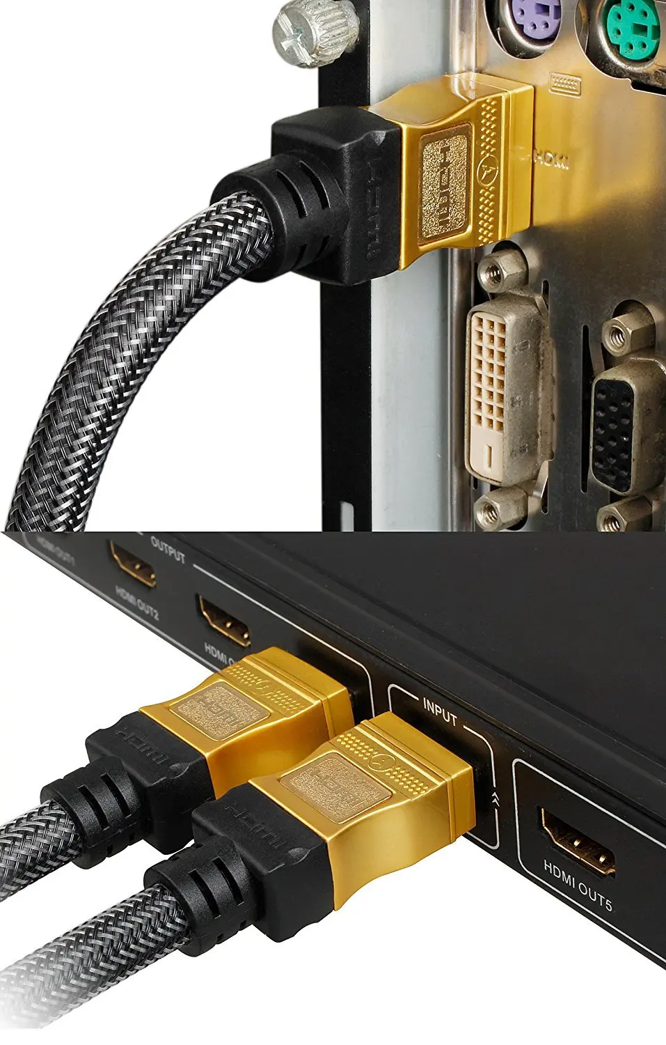 

HDMI a HDMI Cavo di 1 m 2 m 3 m 5 m 10 m Maschio a Maschio di Alta HDMI 4 K 3D 1080 P per Tablet Videocamera MP4 DVD