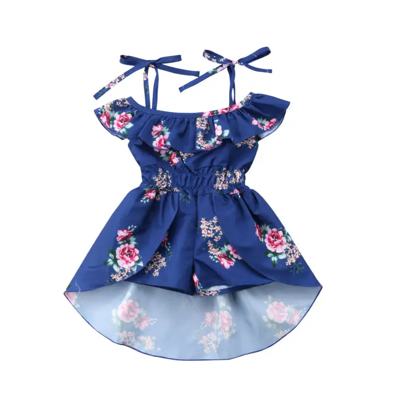 Комплект детской одежды для маленьких девочек цветочный комбинезон цельное