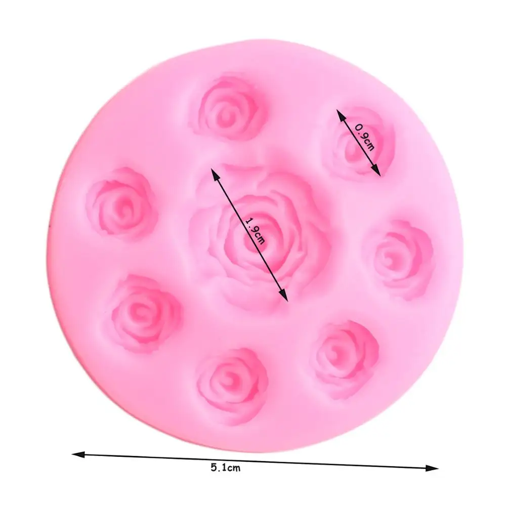 Топпер для выпечки кексов мини-розовый цветок силиконовые формы приготовления
