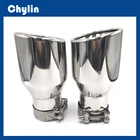 Бесплатная доставка: 1 шт. автомобильный Стайлинг вход 51 мм на выход 101 мм 304 нержавеющая сталь автомобильный выхлопной наконечник, выхлопной наконечник глушителя