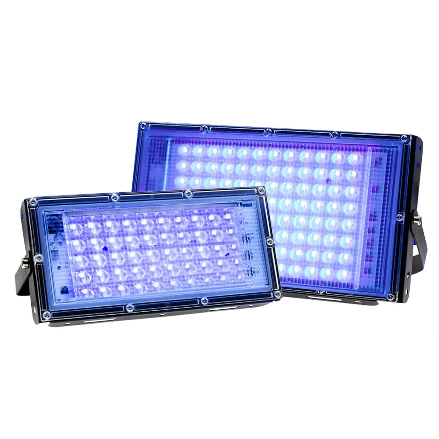 100W 200W 300W Outdoor Ultraviolet Flood Light LED UV Purple Black Light with Plug Dance Party Stage Aquarium Atmosphere Lamp