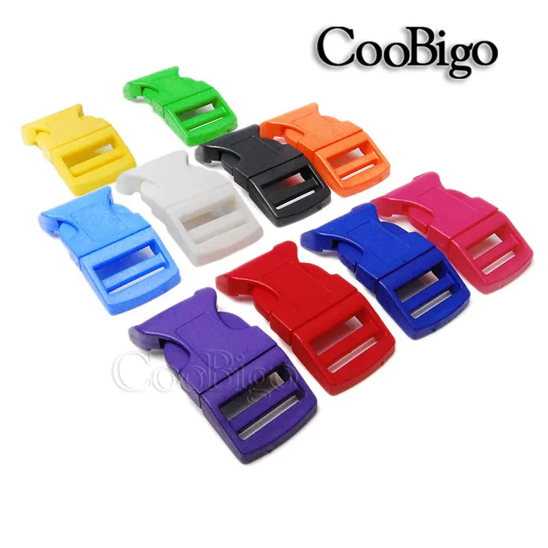 5 шт. 26 мм Красочные Контурные боковые застежки пряжки для Паракорда браслета