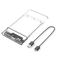 hard disk box transparent protective hdd enclosure notebook sata mechanical ssd protection case cover computer accessories