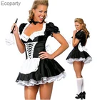 Женский костюм для косплея, сексуальный костюм для Хэллоуина, женское экзотическое платье для служанки, костюм французской горничной, костюм горничной для ролевых игр