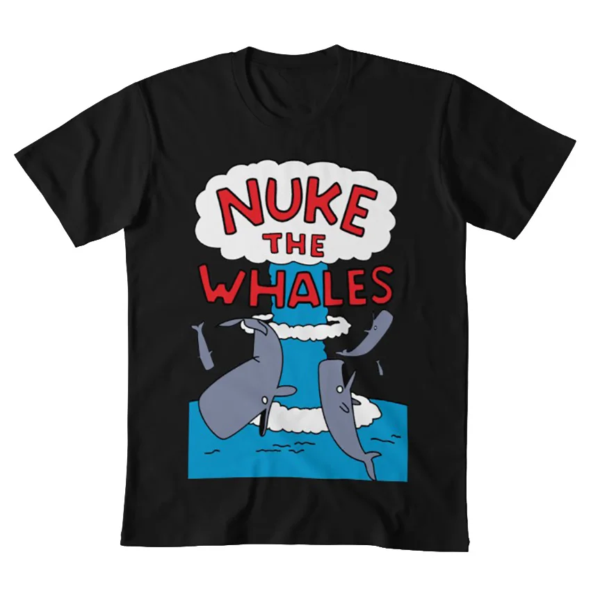 Футболка Nuke The Whales обратно в Виннипег рок низ на пару hams может его пиво говорящий