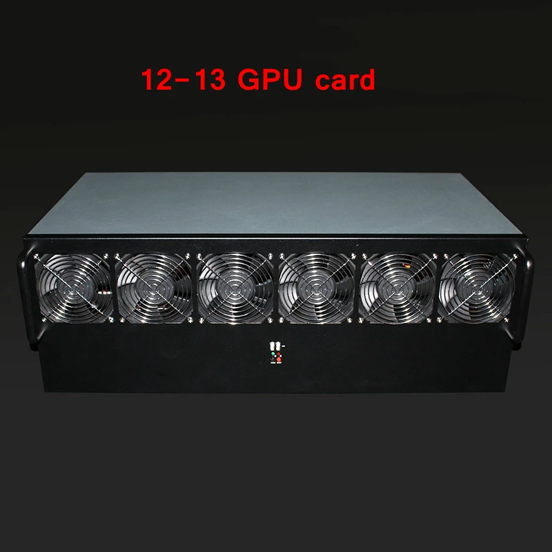 Чехол для криптомайнера Asic Bitcoin USB Miner Rackmount PC, сервер для майнинга, открытая рамка для RX 470 480 570 12 или 13 GTX1080 GPU Card