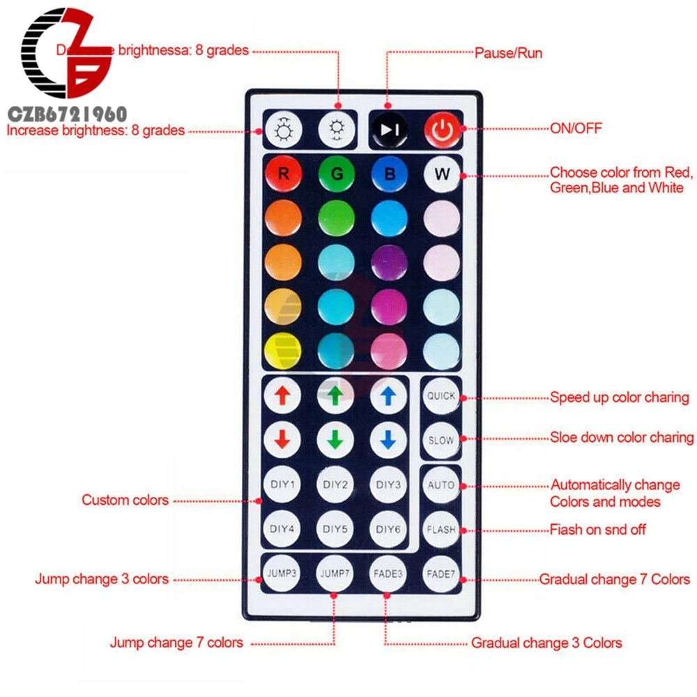 Светодиодная лента RGB 3528 с Bluetooth гибкая Водонепроницаемая светодиодная 60 5 м 10 15