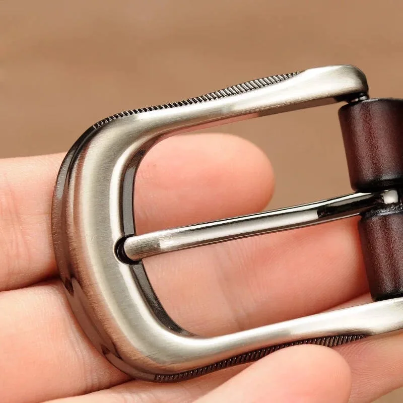 

Genuine Leather Belts for Women Second Layer Cowskin Woman Belt Vintage Pin Buckle Strap Jeans Designer Belt Luxury