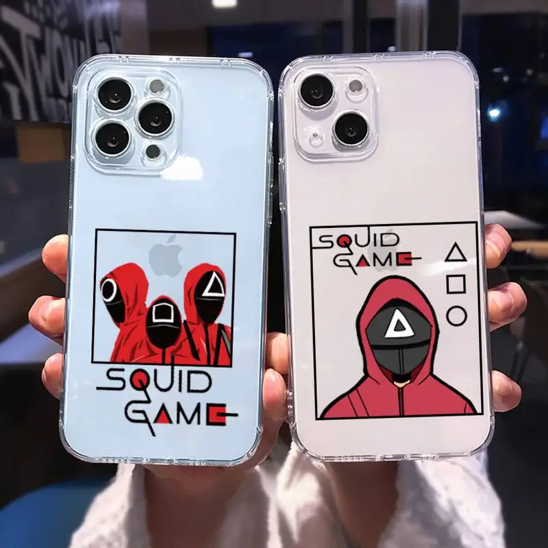 

Squid Game Phone Case for iphone 13 XS 12 11 pro max mini 6 6s 7 8 plus SE2020 X XR Samsung a51 a50 a52 iphone 13 pro max case