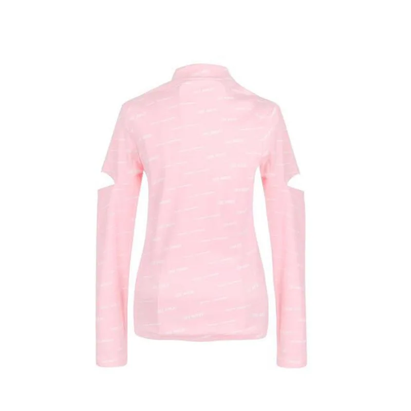 

2020 Early Autumn Candy Color Full Print Knife Cut Long Sleeve T-shirt Bottoming Shirt