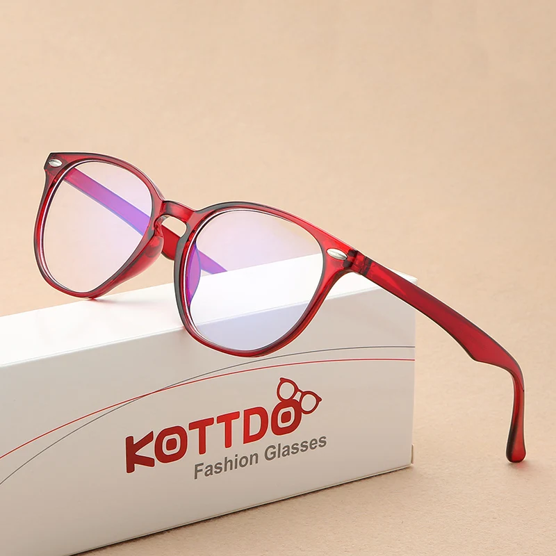 Модные очки KOTTDO с защитой от синего света в стиле ретро ульсветильник для женщин