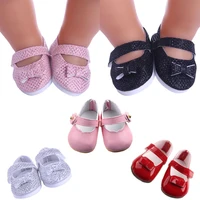 2020 new fit 18 inch 40 43cm born new baby doll shoes accessories flower sequin shoes for baby birthday festival gift