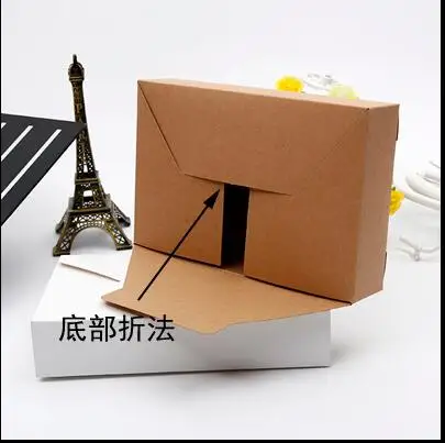 20 шт. коробка из крафт-бумаги Простой Конверт Рождественская для печенья