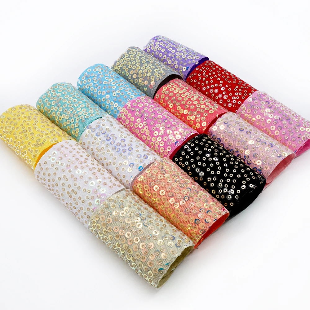 

5 Yards 3" 75mm Width Sequin Ribbons For Bows DIY Craft Decoration Packaging Supplies. A2121001