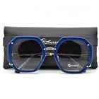 Солнцезащитные очки UV400 для мужчин и женщин, модные большие квадратные винтажные брендовые дизайнерские очки с градиентом, UV400, для активного отдыха, 2020