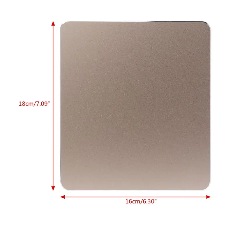 

Aluminum Alloy Pad with Non-Slip Rubber Bottom Mouse Pad Anti Slip Mousepad