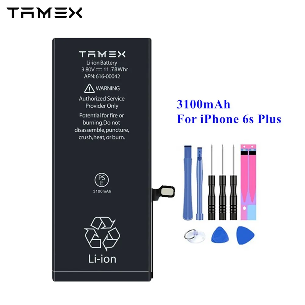 Высокое качество батареи для iPhone 6s Plus 3100mAh реальная емкость мобильного телефона