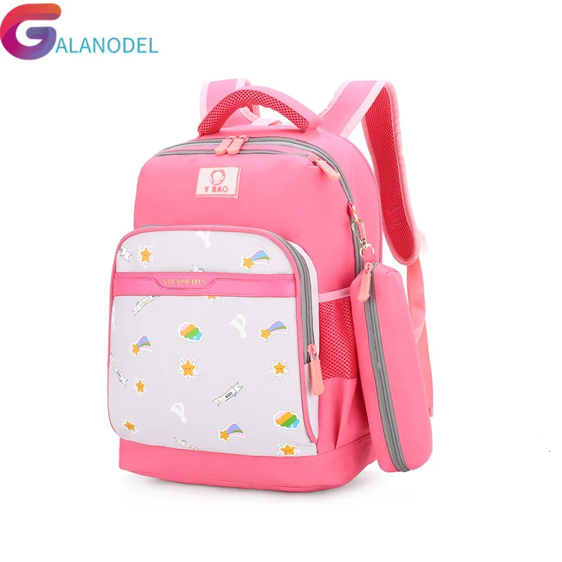 

2023 Fashion Children School Bags For Girls Kids orthopedic Schoolbag pink Cartoon Kids School Backpacks Mochila Infantil