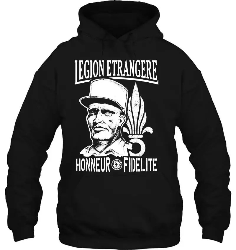 

French Legion Etrangere Honneur Fidelite Men Hoodie Full Casual Cotton Autumn and Winter Men Clothing