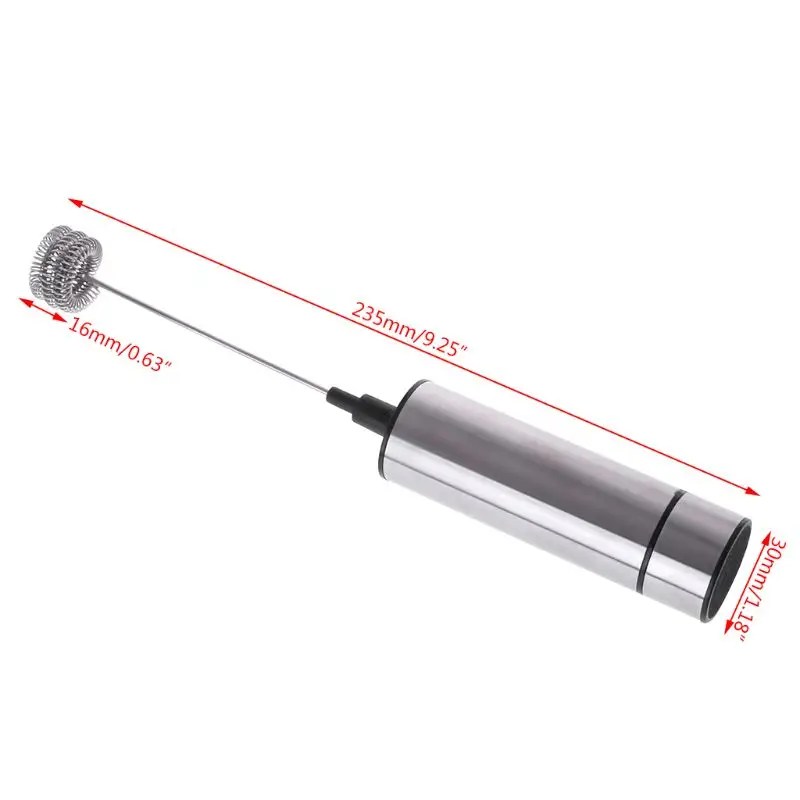 

Electric Handheld Stainless Steel Milk Frother Auto Stirrer Kitchen Tools