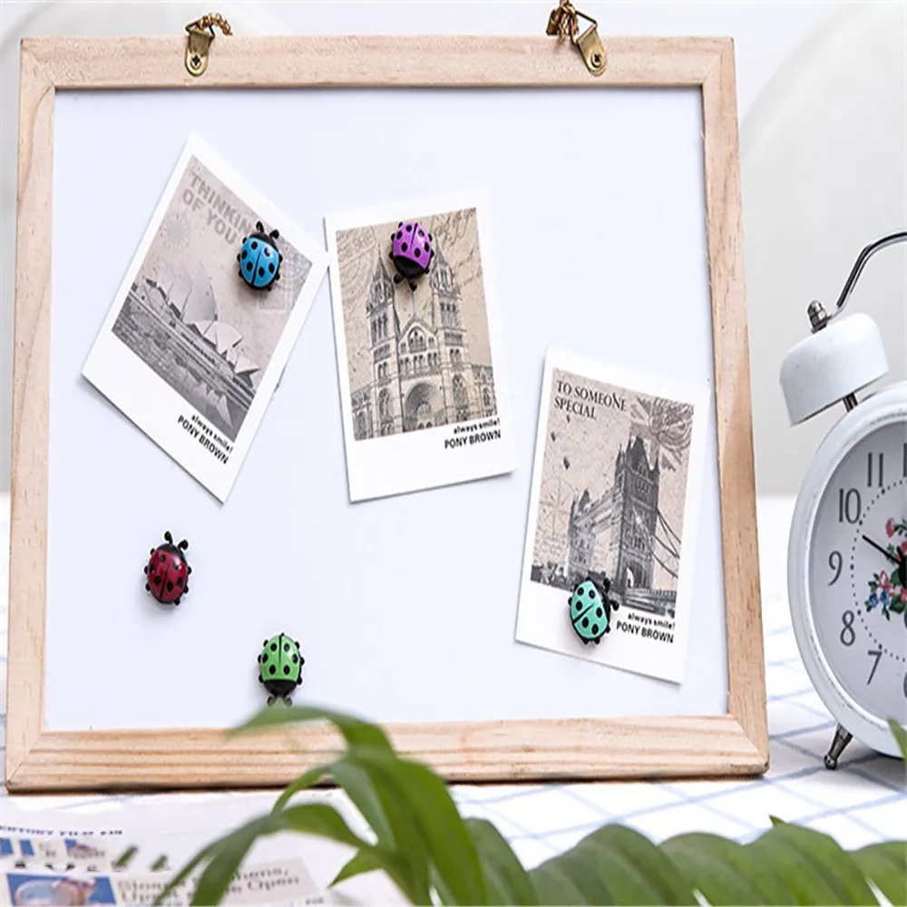 6 шт. Милая Божья коровка магниты на холодильник домашний декор декоративная