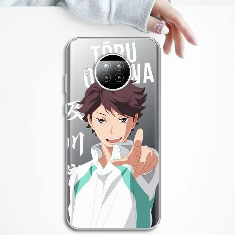

Anime Haikyuu!! Oikawa Tooru manga Phone Case Transparent for Xiaomi Redmi note 10 t 8 9 pro lite 11