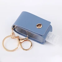 portable disinfection liquid soap pu leather bag to hang perfume bottles holster children receive a set of disposable fashion