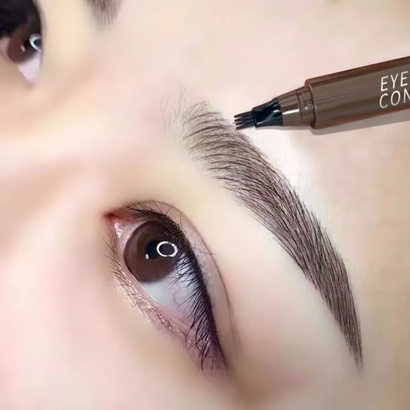 

Карандаш для бровей 4 шт., водостойкая жидкая подводка для татуажа 4D, имитация бровей