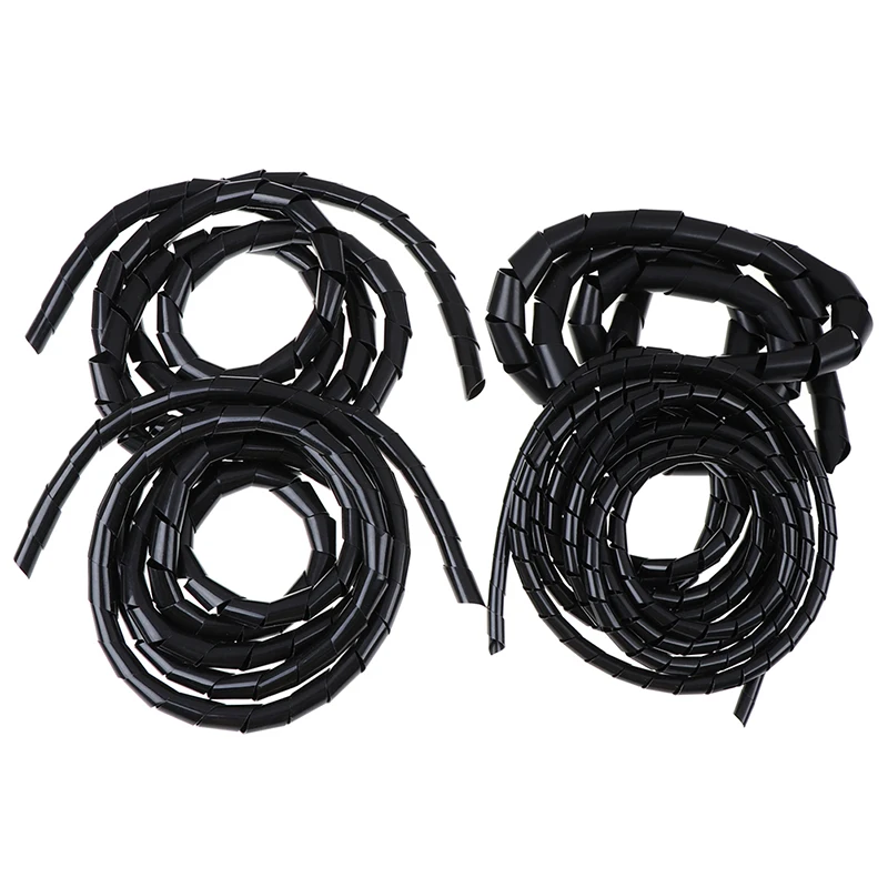 

Good Quality Black Spiral Hose 12/18/20/25MM Cable Wire Wrap Tube Part PE Manage Cord