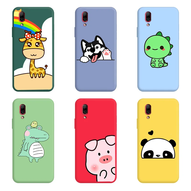 

Cartoon Animals TPU Soft Shell For Huawei Y7 2019 Case Silicone Edging Personality Trend Fundas For Y7 Pro Prime Lite Cover