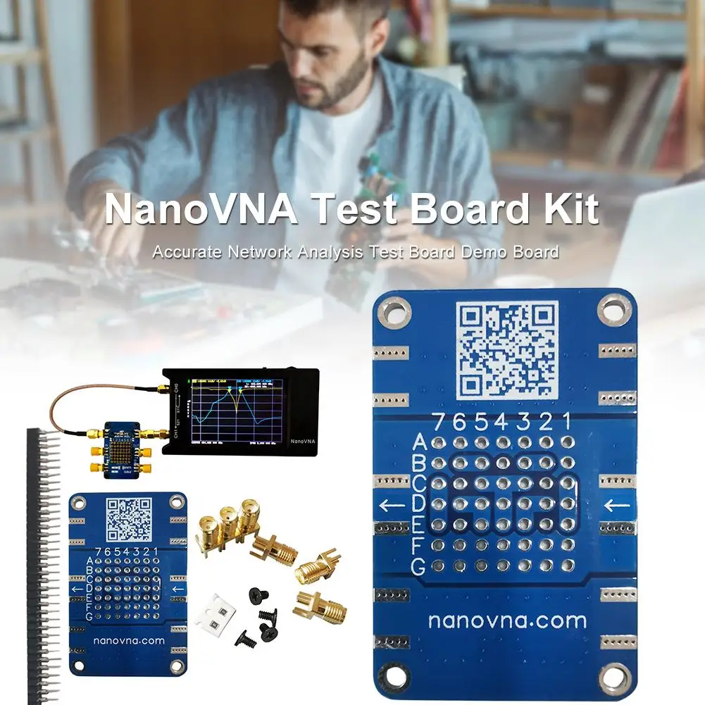 

NanoVNA Testboard Kit Durable Accurate Network Analysis Test Board Demo Board High Quality Development Board