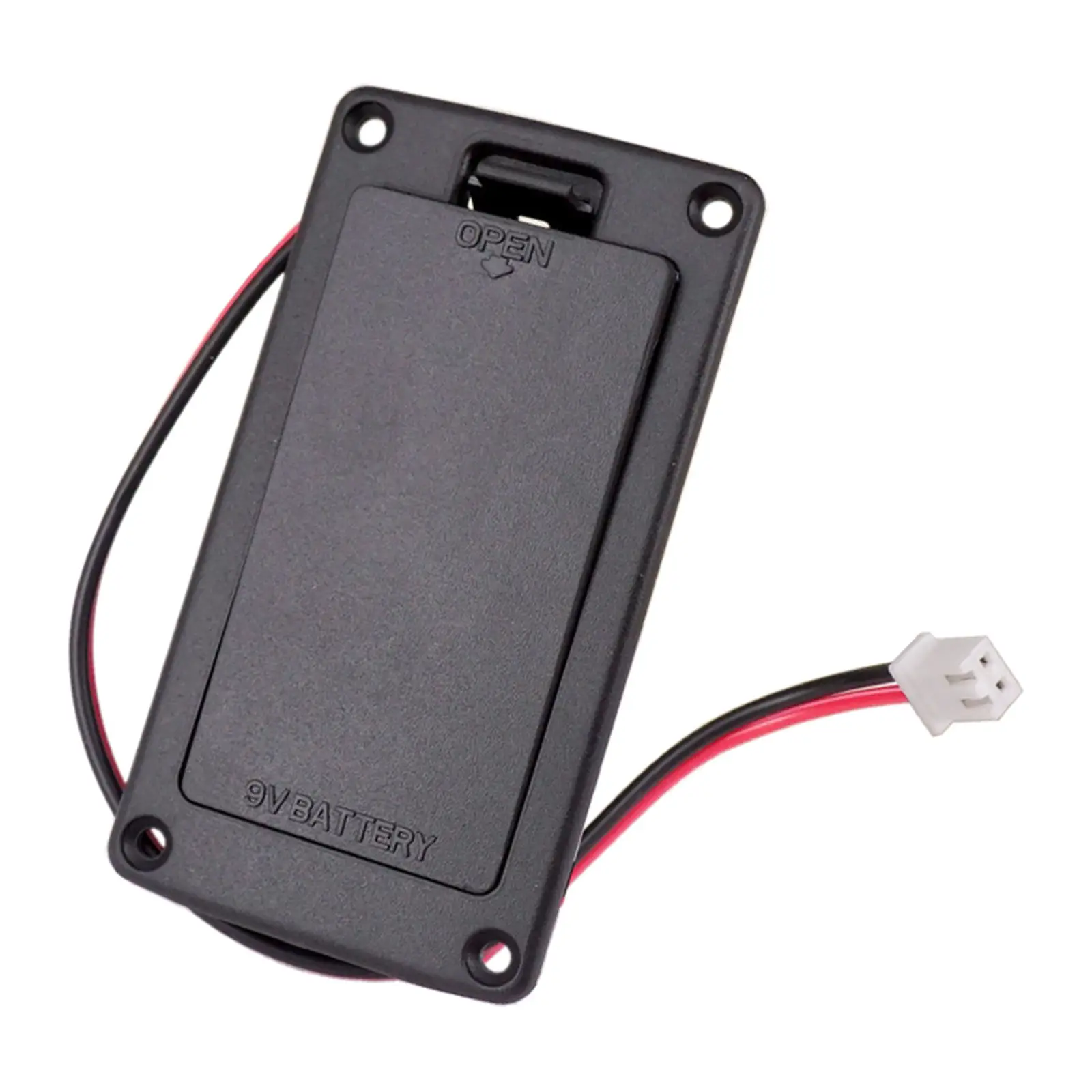 

Flat Mount 9V Battery Case Box Holder Black for Electric Guitar Bass Storage Cover