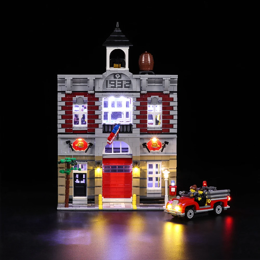

Led Light Compatible For 10197 Building Bricks Blocks City Street Fire Brigade 15004 (Only LED Light, No Block Kit)